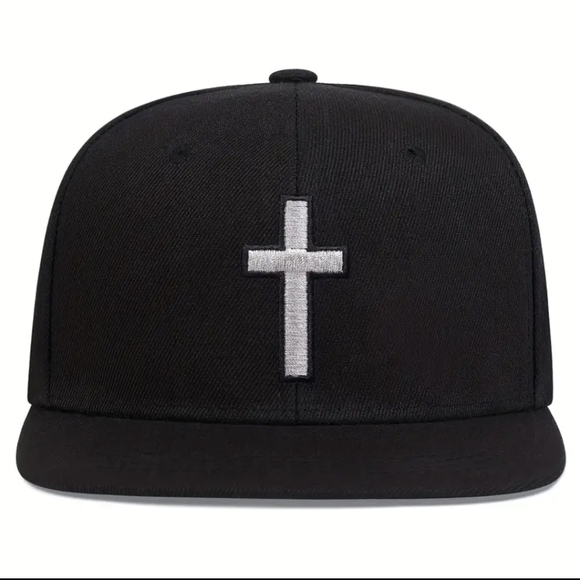 Unisex Anime Cross Embroidery Snapback Hat: Stylish & Comfortable Baseball Cap - Picture 2 of 4